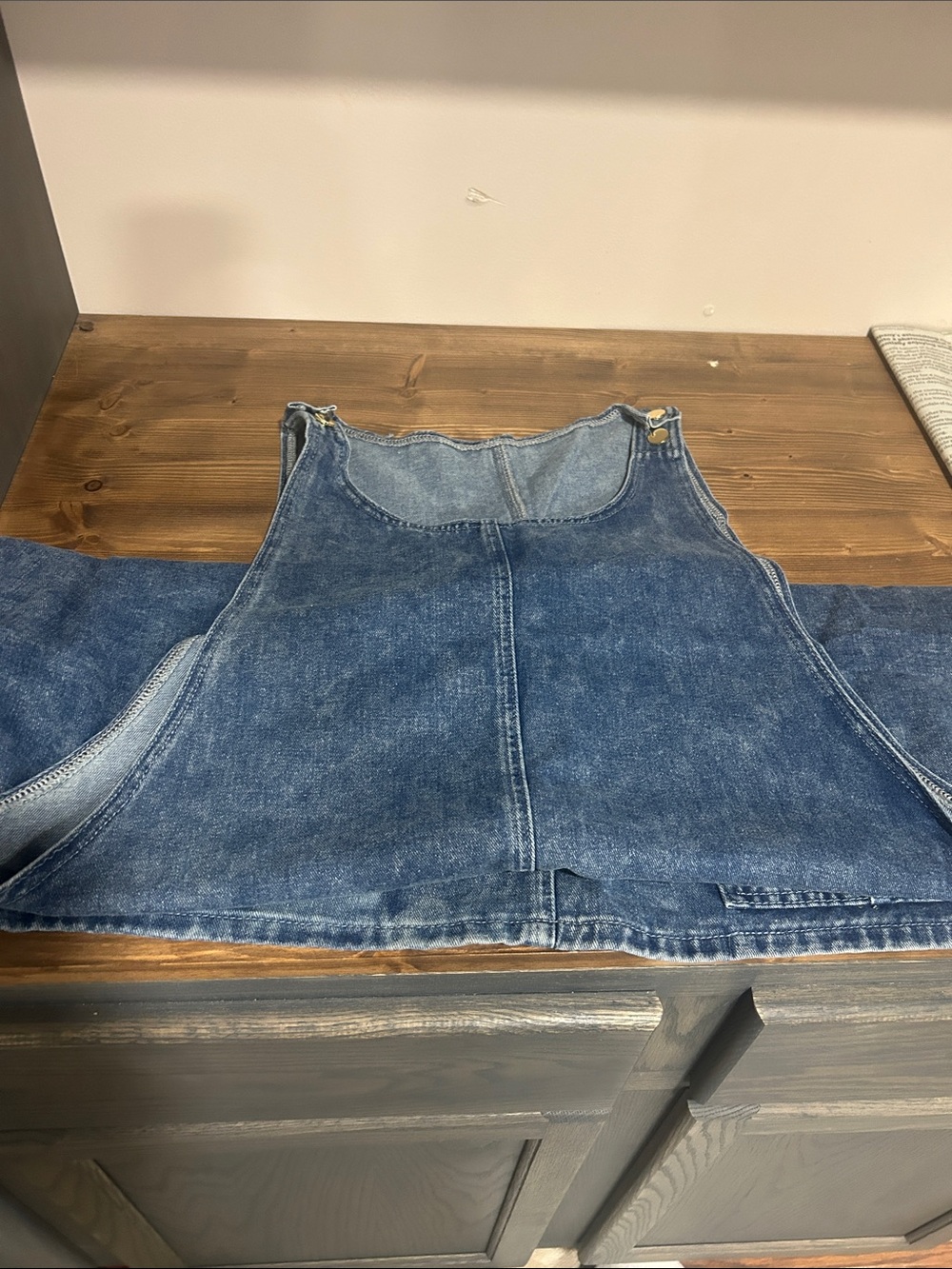 Denim Pinafore Jumper Dress - Blue new without tags size 5X - Picture 9 of 9